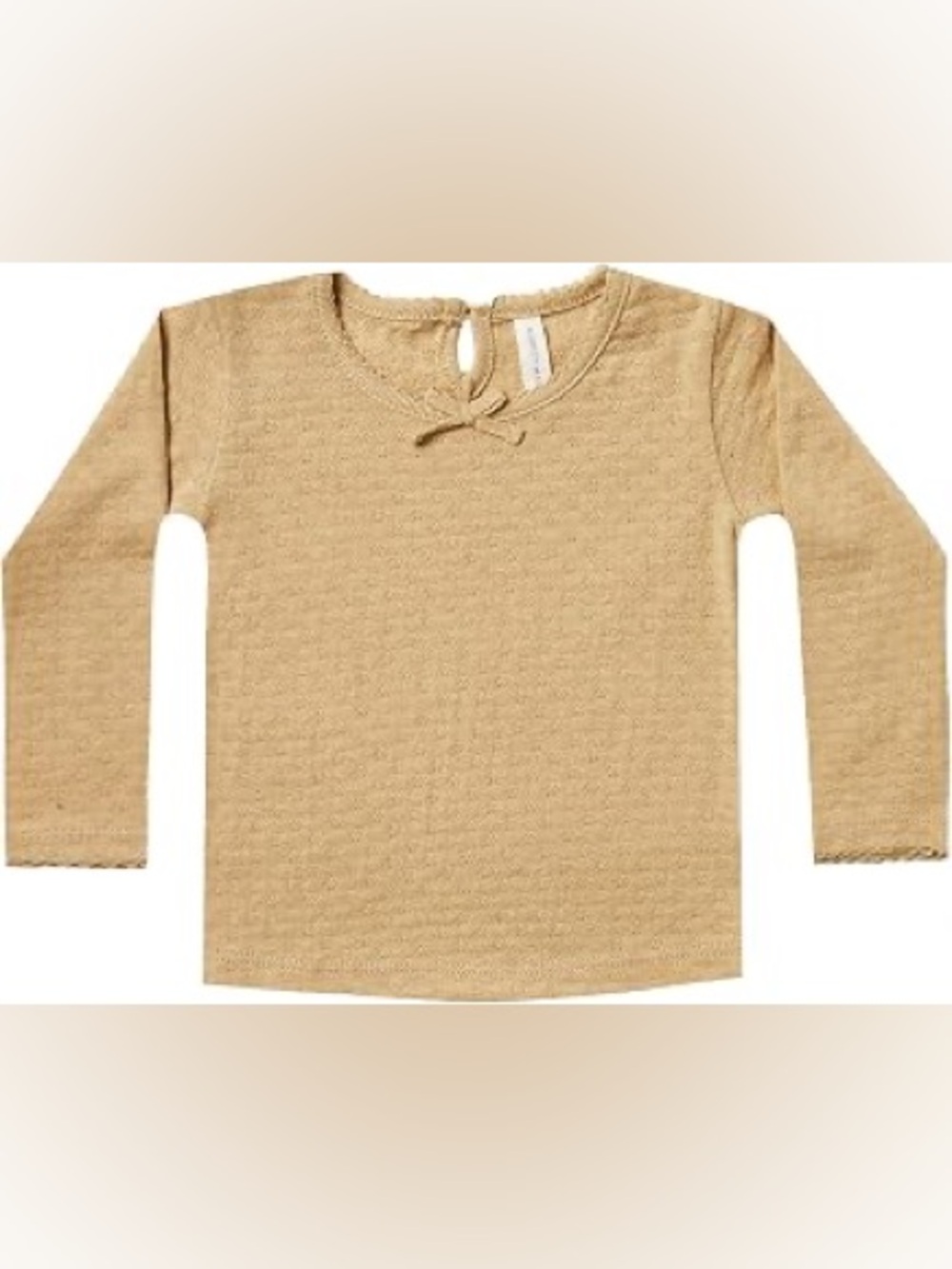 Quincy Mae Pointelle Long Sleeve Top
